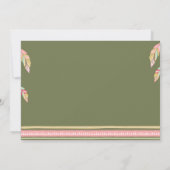 Wildes erstes Mädchen Geburtstag der Einladung (Rückseite)