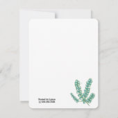 Wildes Eukalyptus-Brautparty Einladung (Rückseite)