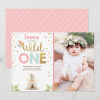 Wildes GeburtstagTeepee Boho Stammes- rosa Mädchen