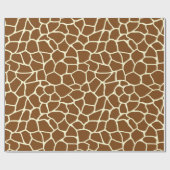Wildes Giraffen-Muster-Tierdruck Geschenkpapier (Flach)