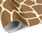 Wildes Giraffen-Muster-Tierdruck Geschenkpapier (Rolleneckpunkt)