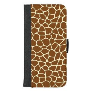 Wildes Giraffen-Muster-Tierdruck iPhone 8/7 Plus Geldbeutel-Hülle