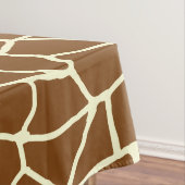Wildes Giraffen-Muster-Tierdruck Tischdecke (Beispiel)