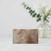 Wildes Gras-Visitenkarte Visitenkarte (Stehend Vorderseite)