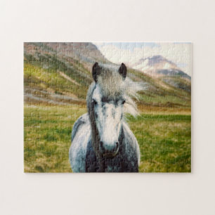 Wildes Graupferd im Gebirge Puzzle