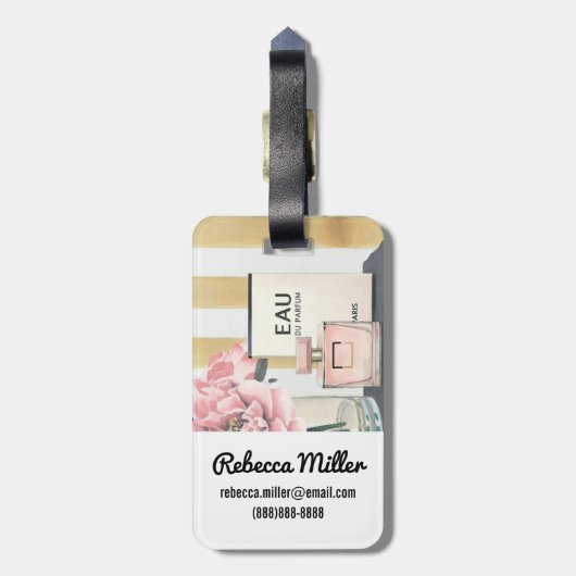 Wildes großes Mode-Buch Apples | - gestreift Gepäckanhänger (Rückseite vertikal)