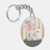 Wildes großes Mode-Buch Apples | - gestreift Schlüsselanhänger (Vorderseite links)