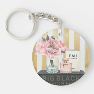 Wildes großes Mode-Buch Apples   - gestreift Schlüsselanhänger