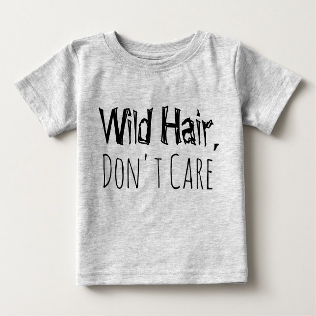 Wildes Haar, Funny Kids Tshirt nicht wichtig (Vorderseite)
