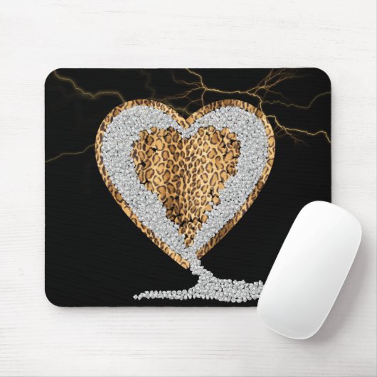 Wildes Herz Mousepad (Mit Mouse)