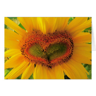 Wildes Herz, Sonnenblumeherzkarte, Liebe, wedding