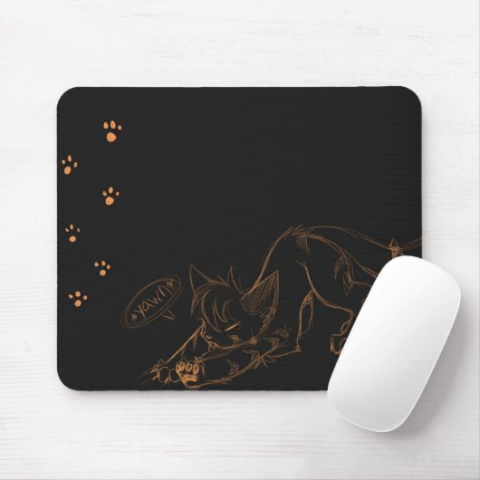 Wildes Kaeko Gegähne Mousepad (Mit Mouse)