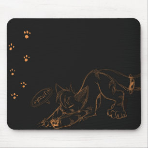 Wildes Kaeko Gegähne Mousepad