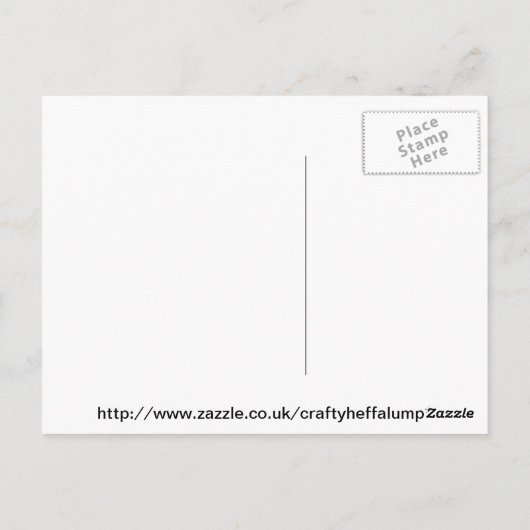 wildes Kaleid Postkarte (Rückseite)