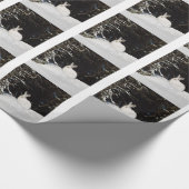 Wildes Kaninchen in Weihnachtsfeiertagen im Schnee Geschenkpapier (Ecke)