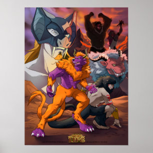 "Wildes Kedamono" Gruppenplakat Poster