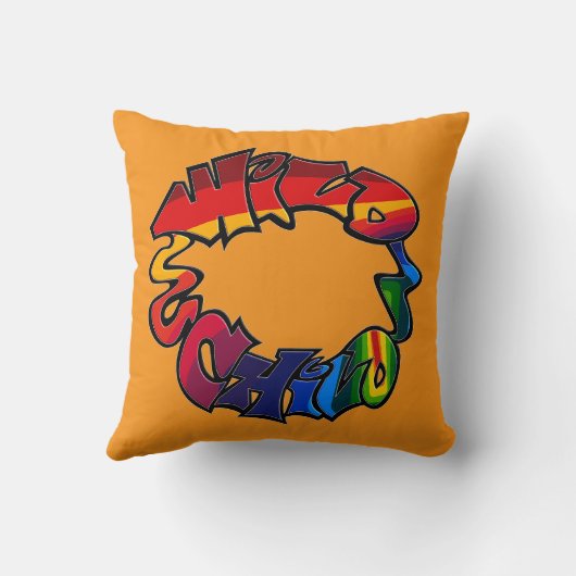 Wildes Kind Kissen (Rückseite)