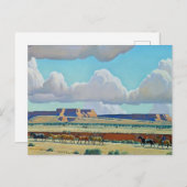 "Wildes Land der Navajo" von Maynard Dixon Postkarte (Vorne/Hinten)