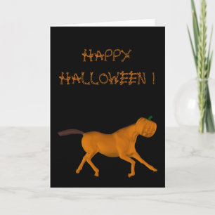 Wildes Laufpferd zu Halloween Karte