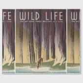Wildes Leben - die Nationalparks konservieren Geschenkpapier (Flach)