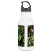 Wildes lila Cranesbill Trinkflasche (Rückseite)