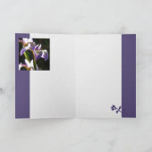 Wildes Lila Karte (Innenseite)