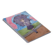 "Wildes lila" Notizbuch Notizblock (Rechte Seite)