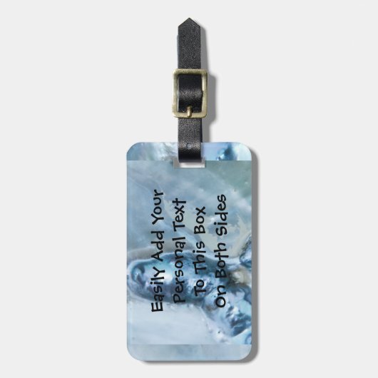 Wildes malaysisches Perlmutt Gepäckanhänger (Vorderseite vertikal)