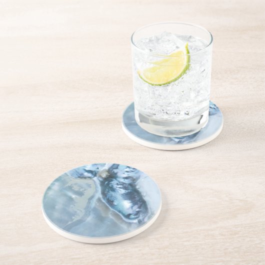 Wildes malaysisches Perlmutt Getränkeuntersetzer (Seite)