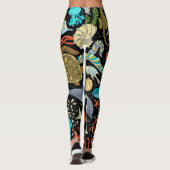 Wildes Meeresleben: farbenfroh Vintag. Leggings (Rückseite)