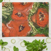 Wildes Mohnblumenteetuch Handtuch (Gefaltet)