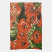 Wildes Mohnblumenteetuch Handtuch (Vertikal)