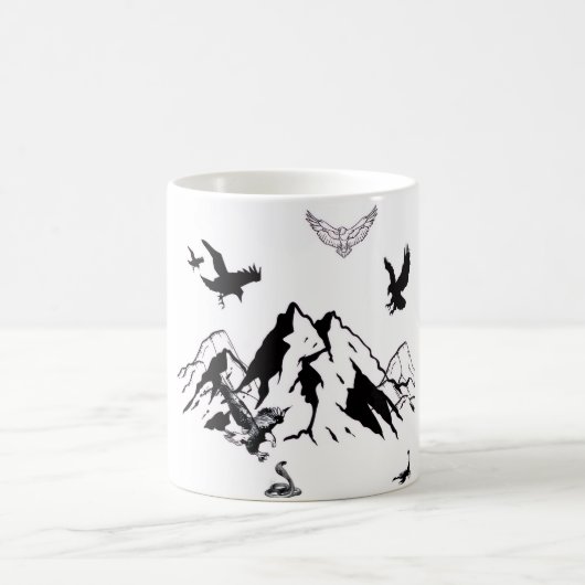 Wildes Mountain-Abenteuer Kaffeetasse (Mittel)