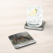 Wildes Mustang-Pferd im Schnee 1 Untersetzer (Rechte Seite)