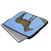 Wildes Mustang-Pferd Laptopschutzhülle (Vorne Knopf)