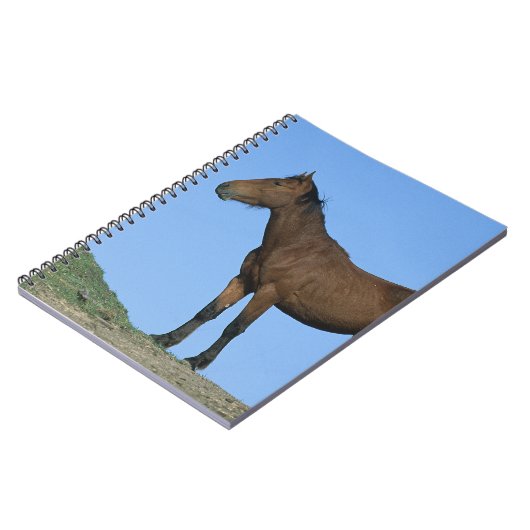 Wildes Mustang-Pferd Notizblock (Linke Seite)