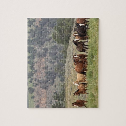 Wildes Mustang-Puzzlespiel mit Geschenkboxen Puzzle (Vertikal)