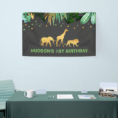 Wildes Party-Fahnen-Dschungel-Tier-Party Banner (Messeveranstaltung)