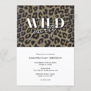 Wildes Party Geburtstag Einladung