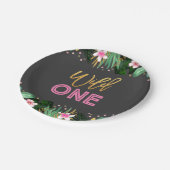 Wildes Party-Papierplatten-Dschungel-Tier-Party Pappteller (Schrägansicht)
