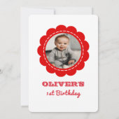 Wildes Party Tiere Kindergeburtstag Foto Einladung (Rückseite)