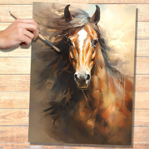 Wildes Pferd 2 Dekoupage Paper Seidenpapier