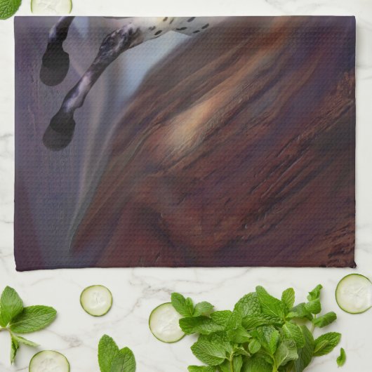 Wildes Pferd 2 Küchentücher (Gefaltet)