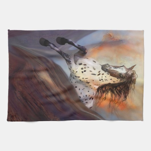 Wildes Pferd 2 Küchentücher (Horizontal)