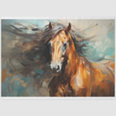 Wildes Pferd 3 Decoupage Paper Seidenpapier (Vorderseite)