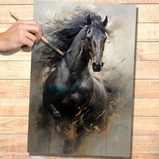 Wildes Pferd 9 Dekoupage Paper Seidenpapier