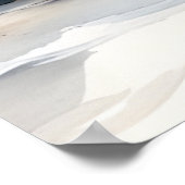 Wildes Pferd auf Grassy Düne bei Sonnenuntergang Poster (Ecke)