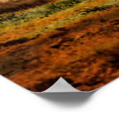 Wildes Pferd bei Sonnenuntergang Poster (Ecke)