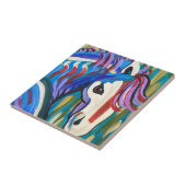 Wildes Pferd Fliese (Seite)