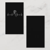 Wildes Pferd Heartbeat Western Riding Liebe Visitenkarte (Vorne/Hinten)